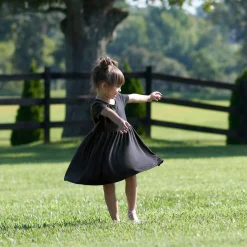 Infant & Toddler Girls Shadow Buttery Soft Viscose Made from Eucalyptus Twirl Dress