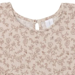 Infant & Toddler Girls Tan Floral Gauze Dress