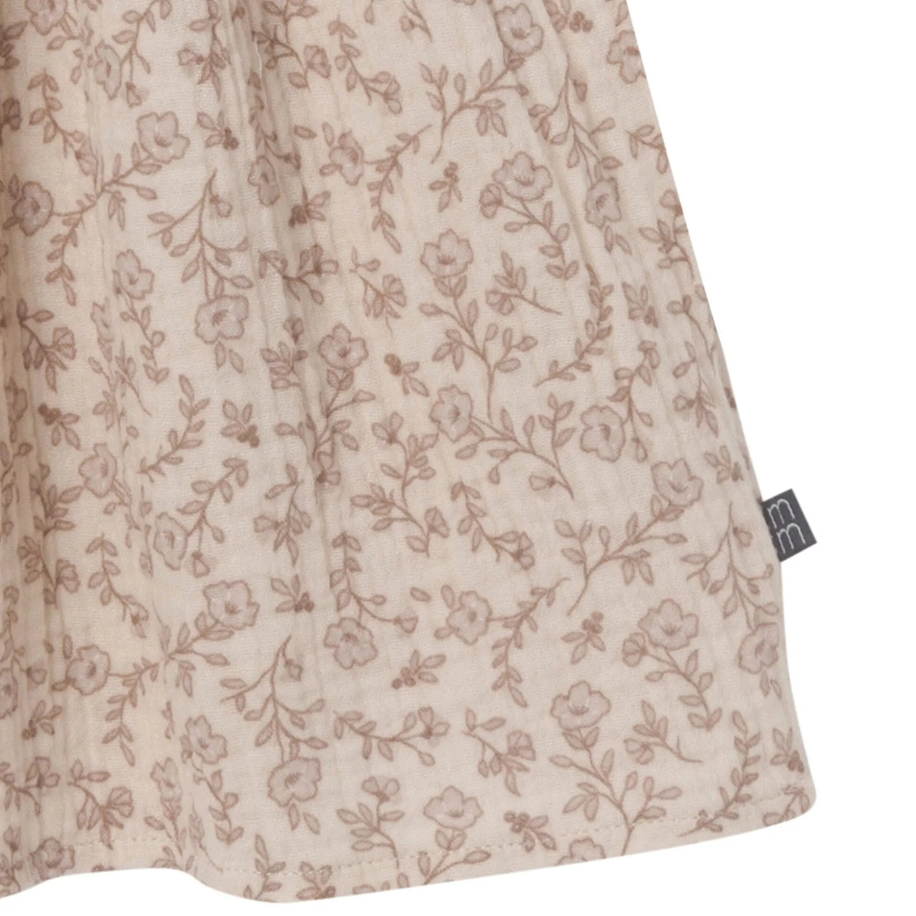 Infant & Toddler Girls Tan Floral Gauze Dress