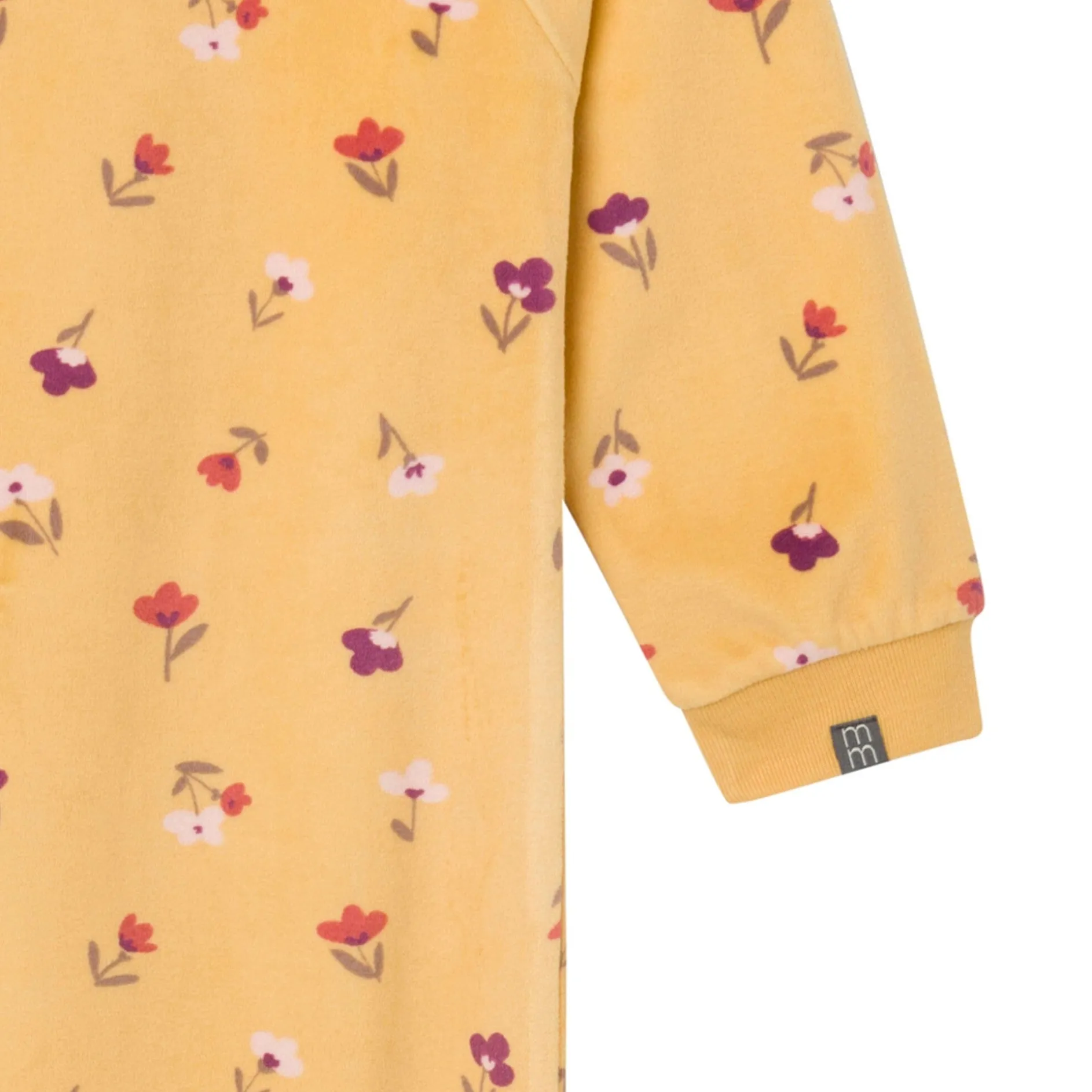 Infant & Toddler Girls Yellow Floral Footed Fleece Pajamas