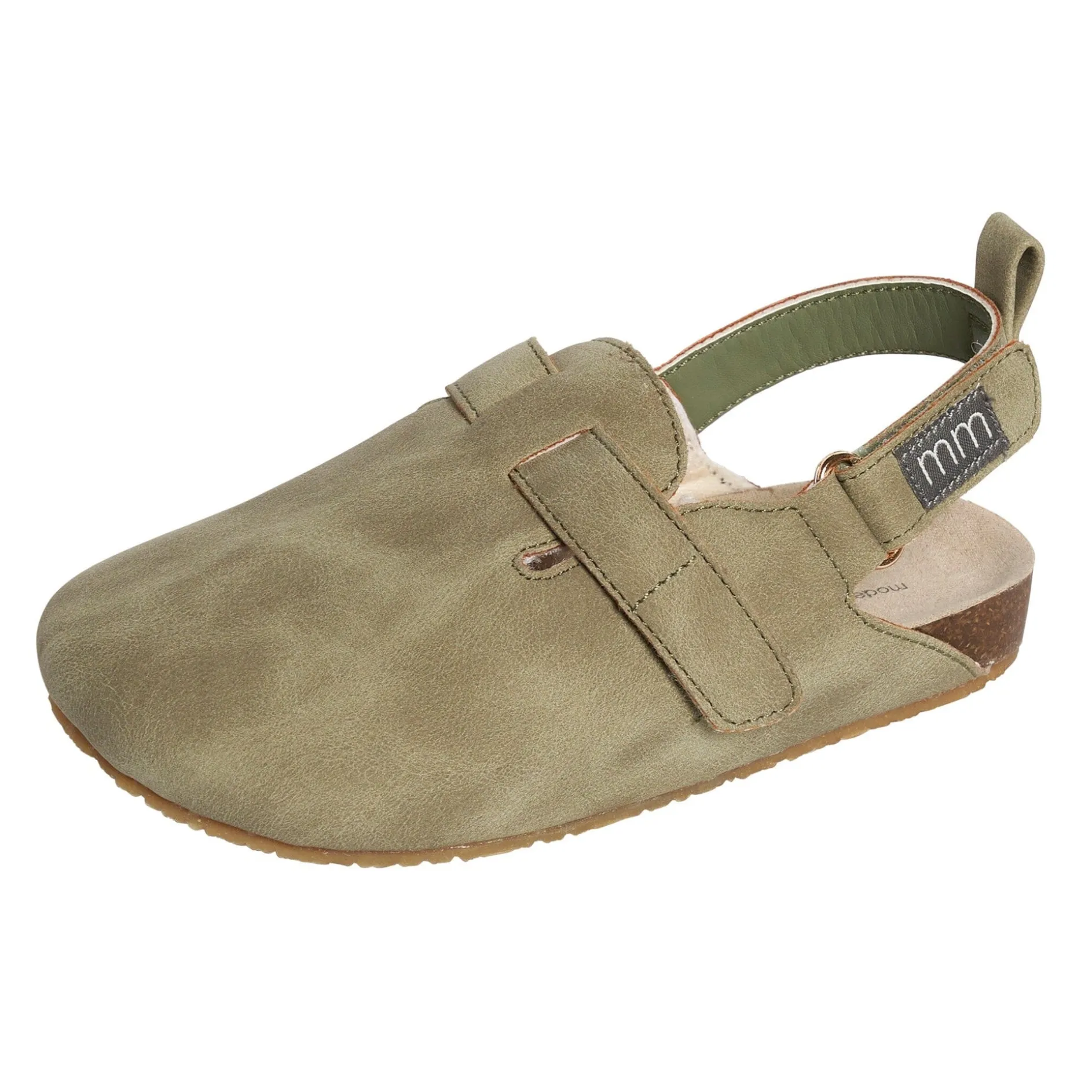 Infant & Toddler Neutral Dark Green Clog With Strap