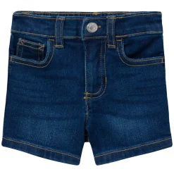 Infant & Toddler Neutral Dark Wash Denim Shorts