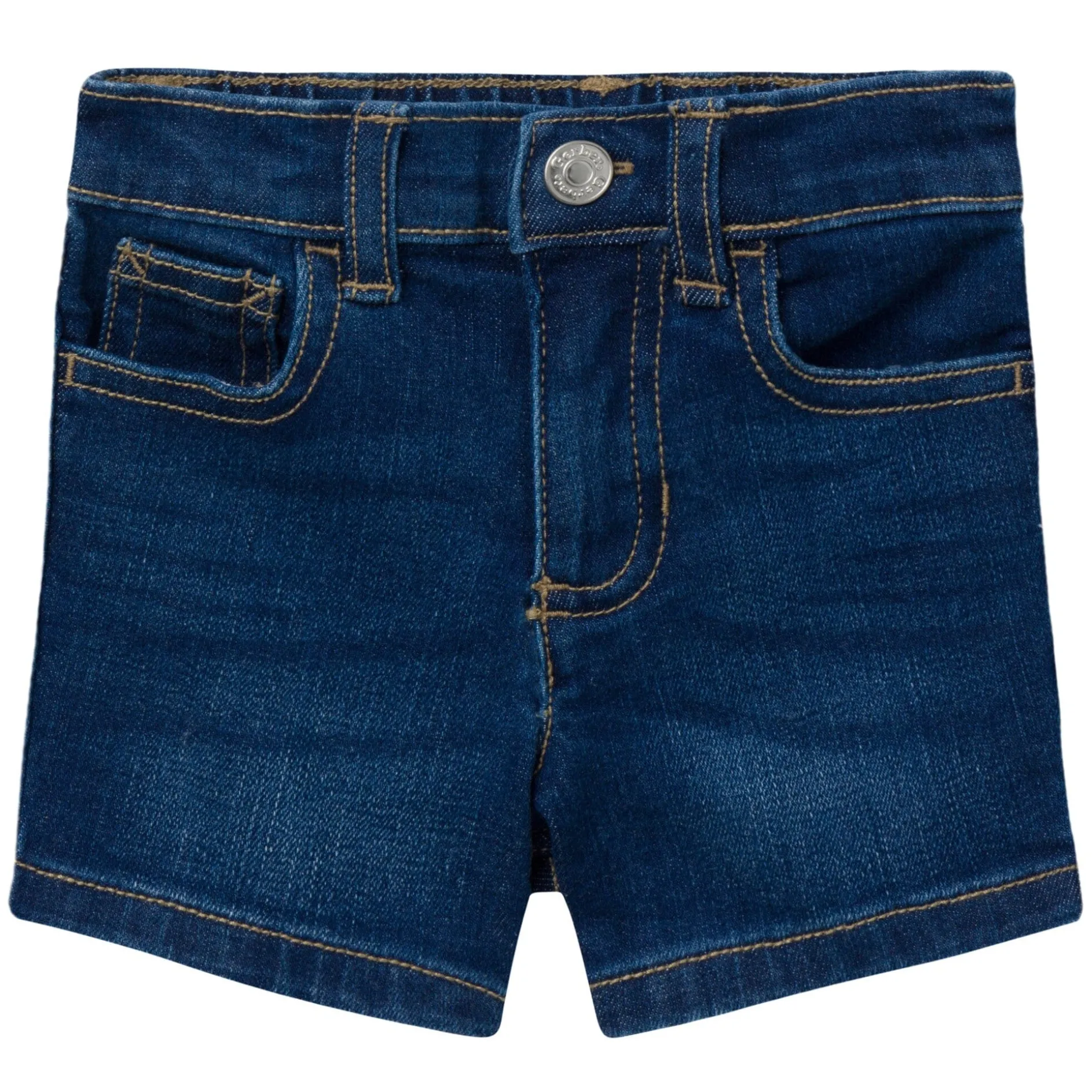 Infant & Toddler Neutral Dark Wash Denim Shorts