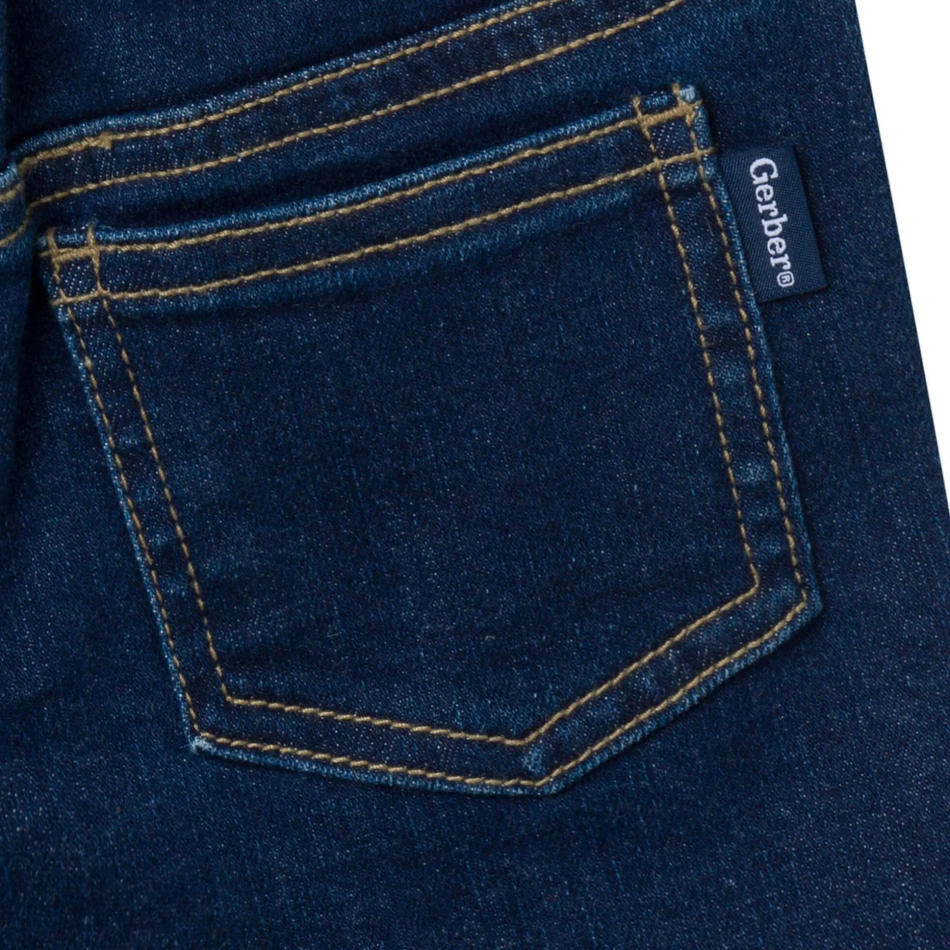 Infant & Toddler Neutral Dark Wash Denim Shorts