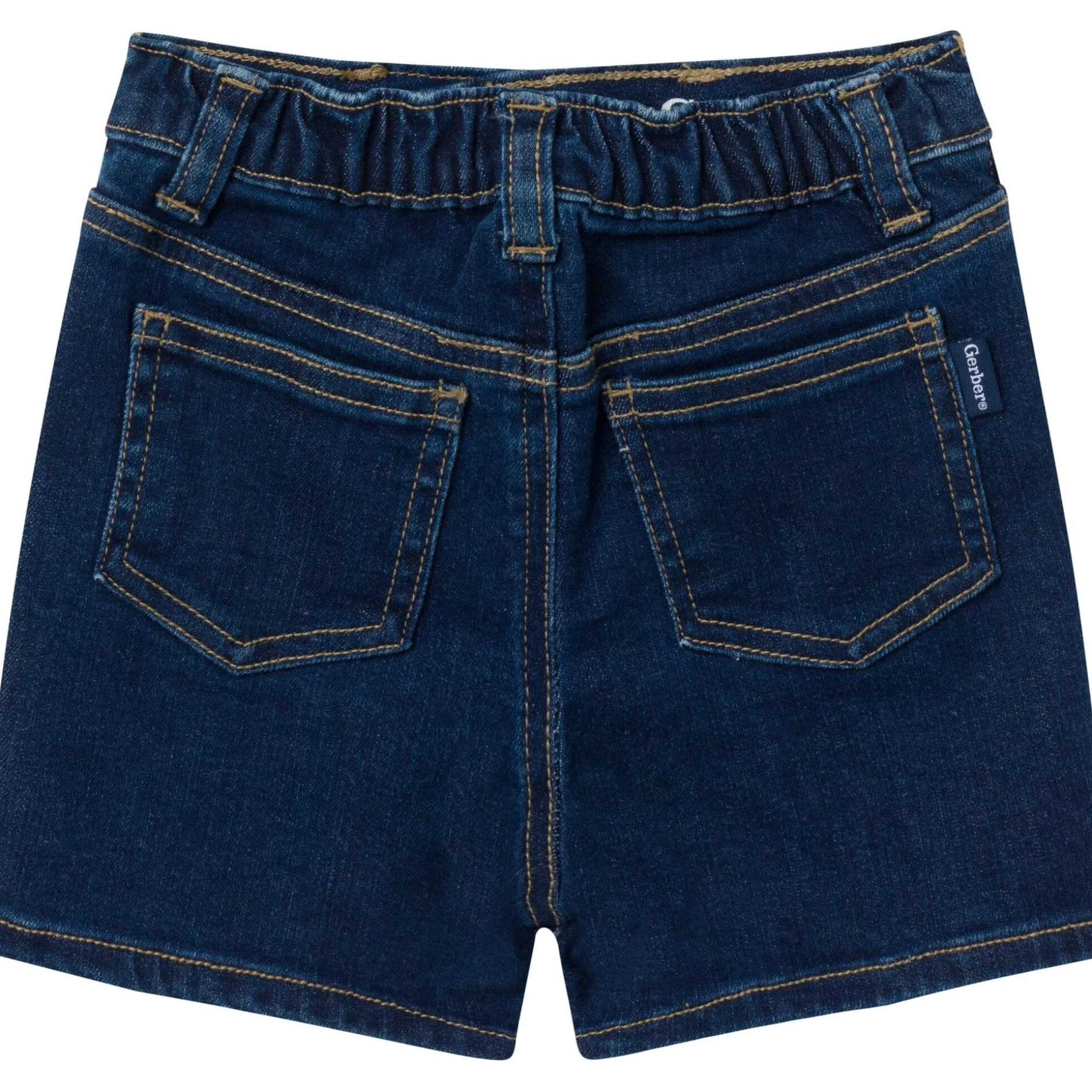Infant & Toddler Neutral Dark Wash Denim Shorts