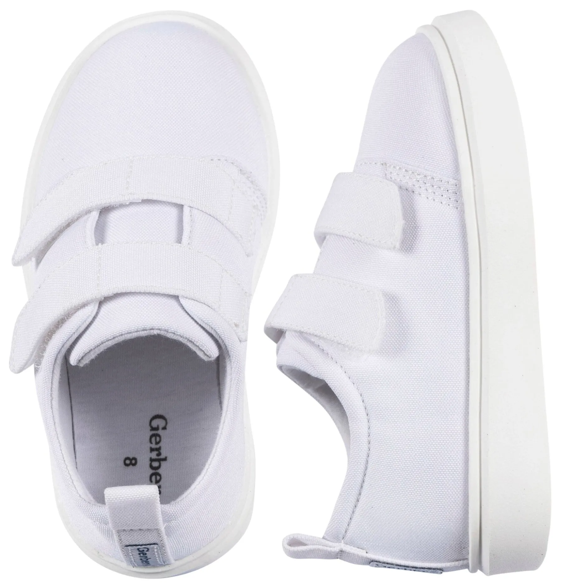 Infant & Toddler Neutral White Strap Sneaker