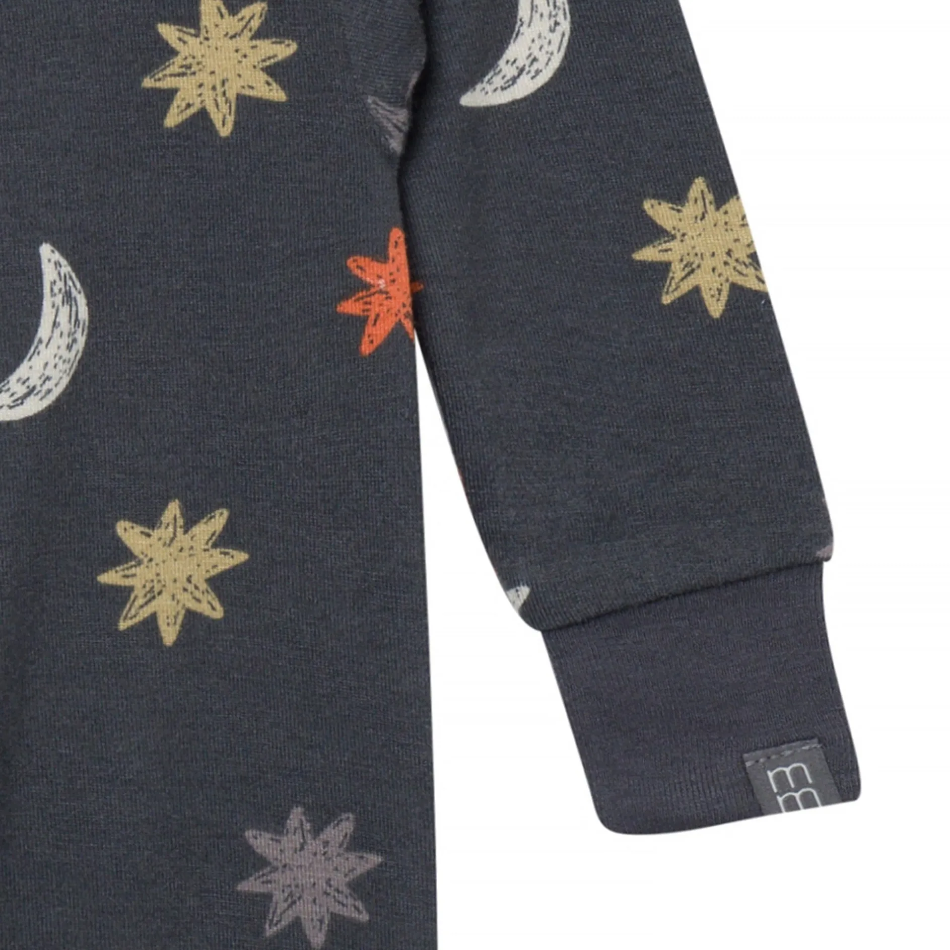 Neutral Stars & Moon Viscose Snug Fit Footless Pajamas