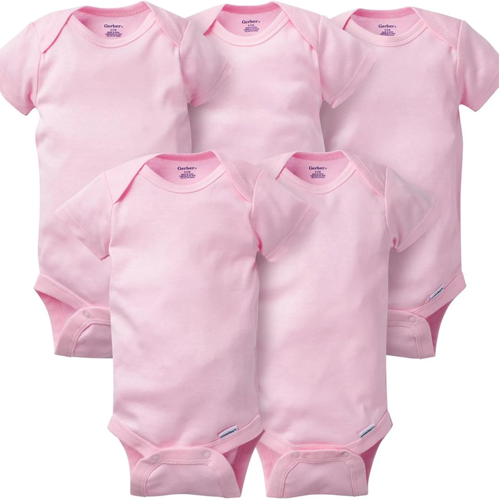 Onesies® Baby Girl 5-Pack Light Pink Bodysuits