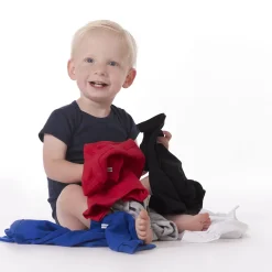 Onesies® Baby 5-Pack Black Ribbed Bodysuits