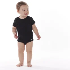 5-Pack Baby Black Premium Short Sleeve Onesies® Bodysuits