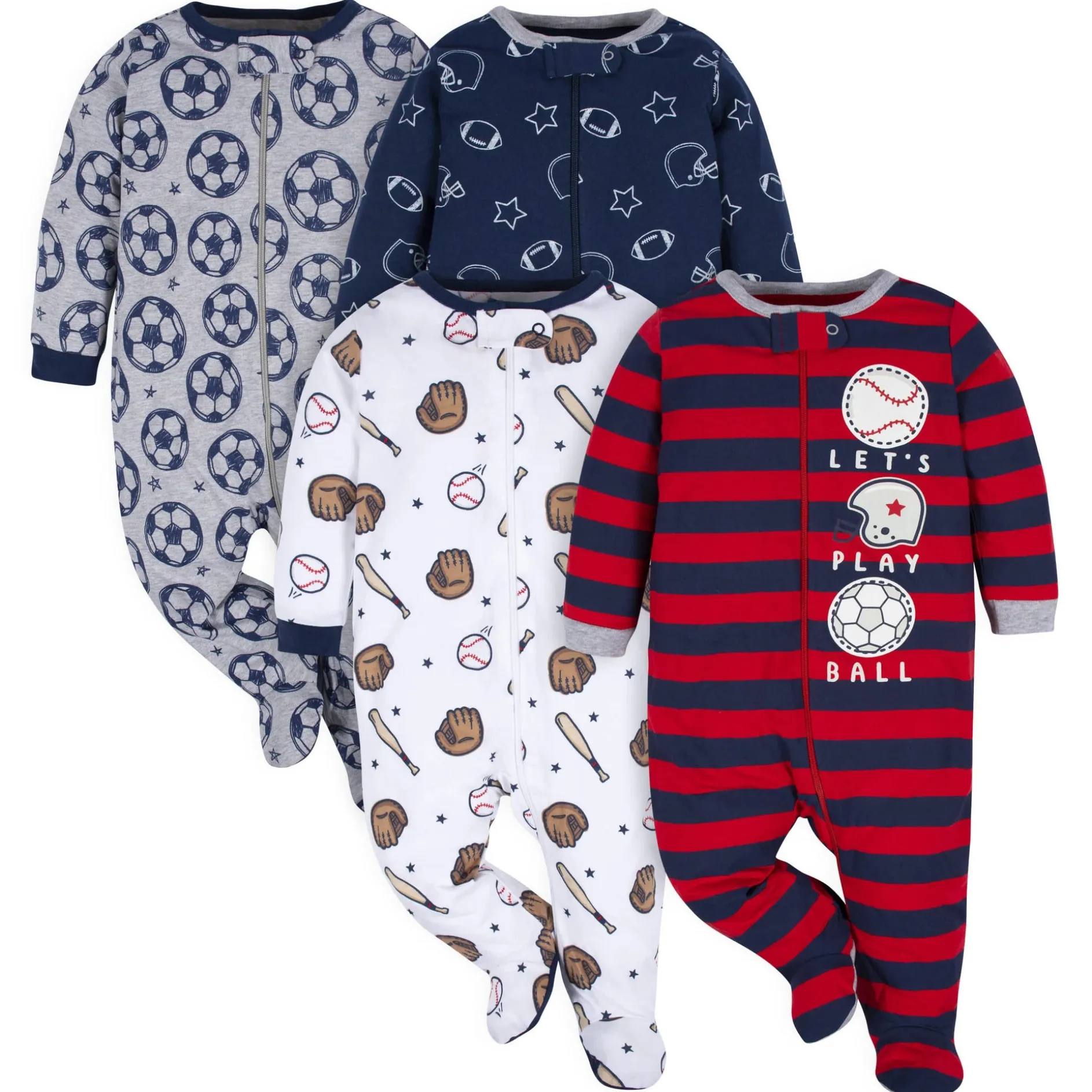 4-Pack Baby Boys All Star Sleep 'N Plays