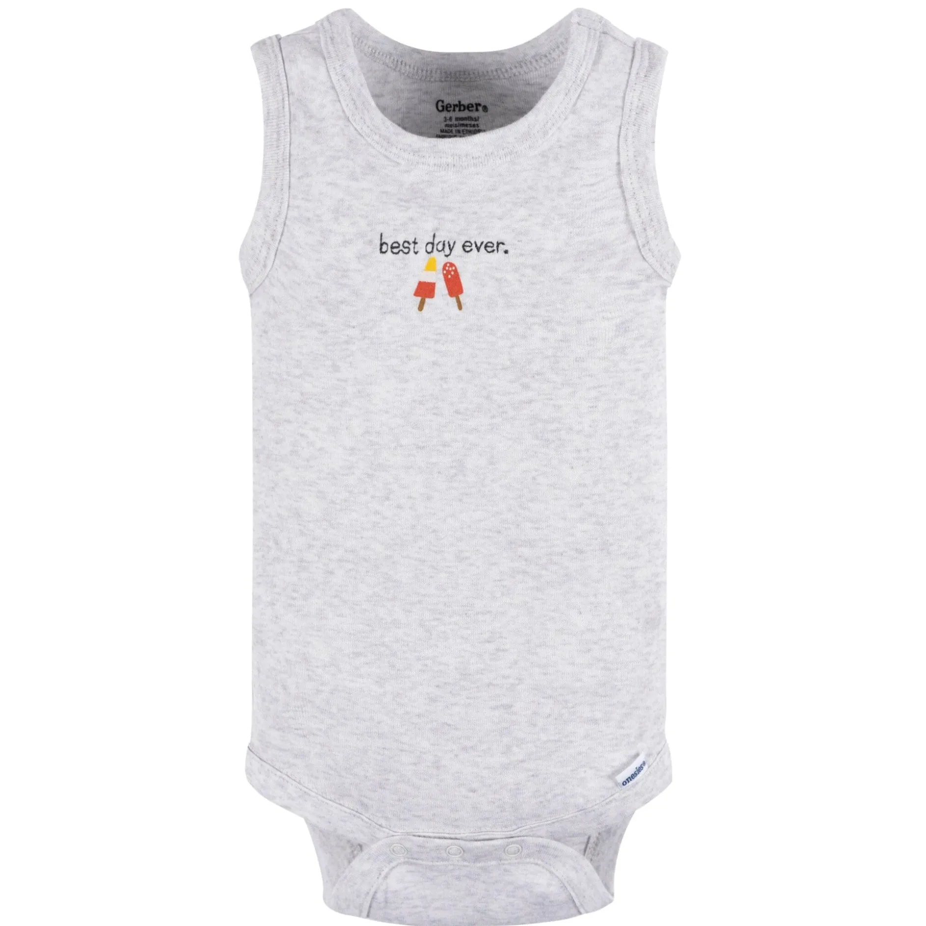 4-Pack Baby Boys Backyard BBQ Sleeveless Onesies® Bodysuits