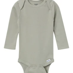 6-Pack Baby Boys Blue, Green, Brown and Yellow Long Sleeve Bodysuits