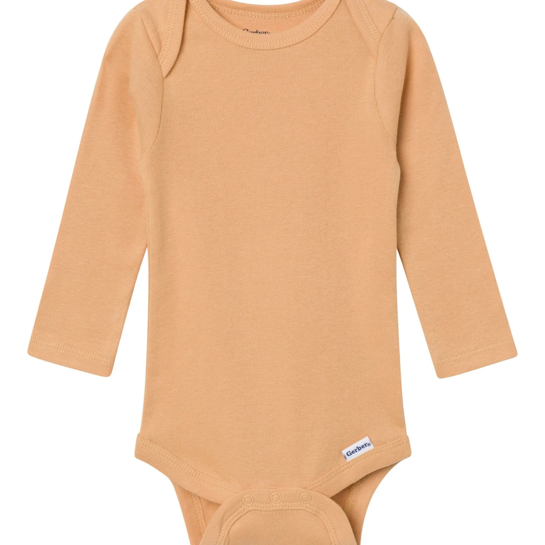 6-Pack Baby Boys Blue, Green, Brown and Yellow Long Sleeve Bodysuits