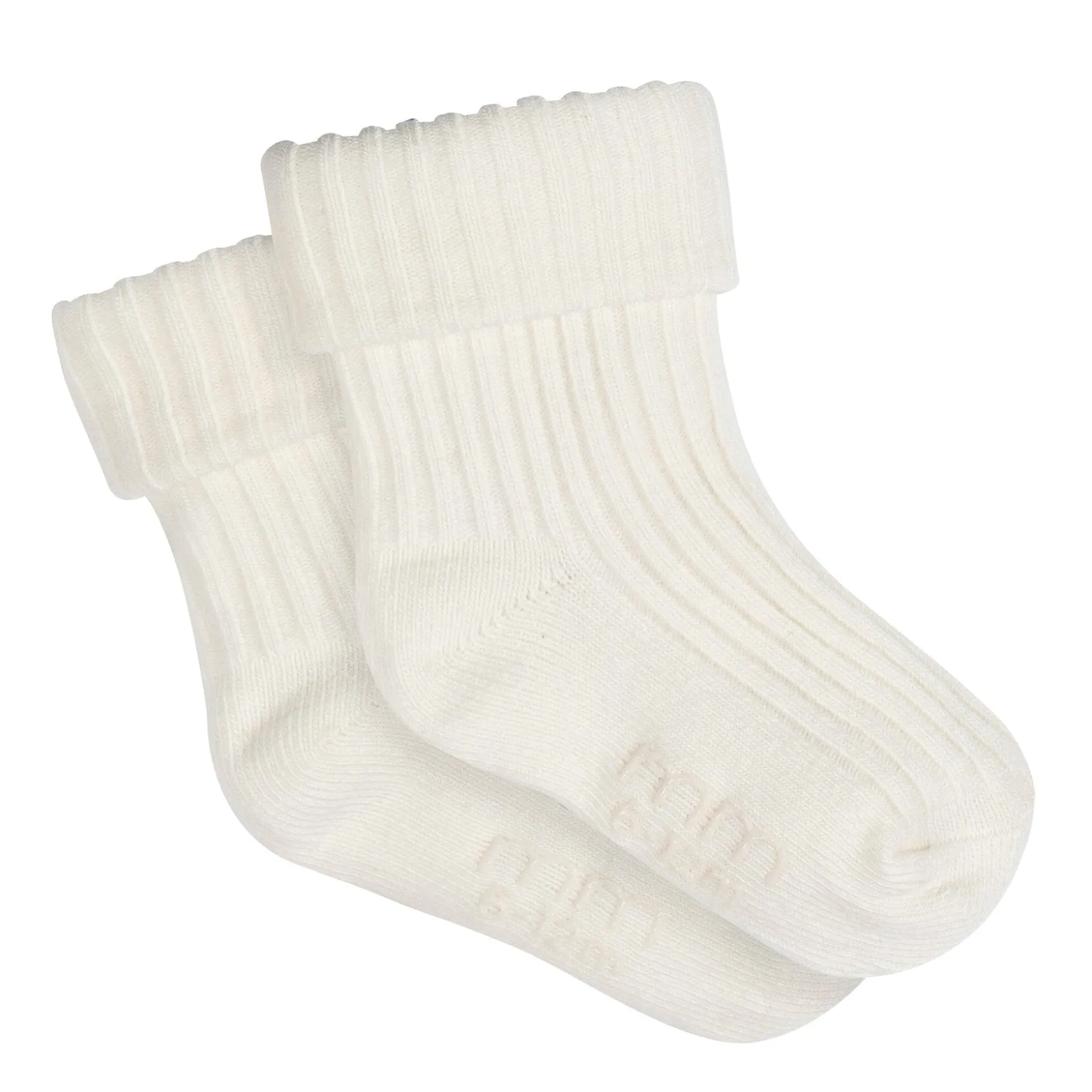 4-Pack Baby Boys Blue Rolled Cuff Ribbed Socks