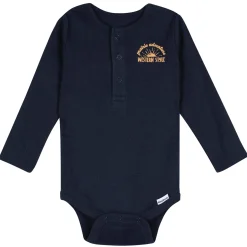 5-Pack Baby Boys Buffalo Long Sleeve Bodysuits