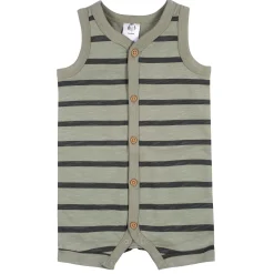2-Pack Baby Boys Camo & Striped Short Leg Sleeveless Romper, 24M