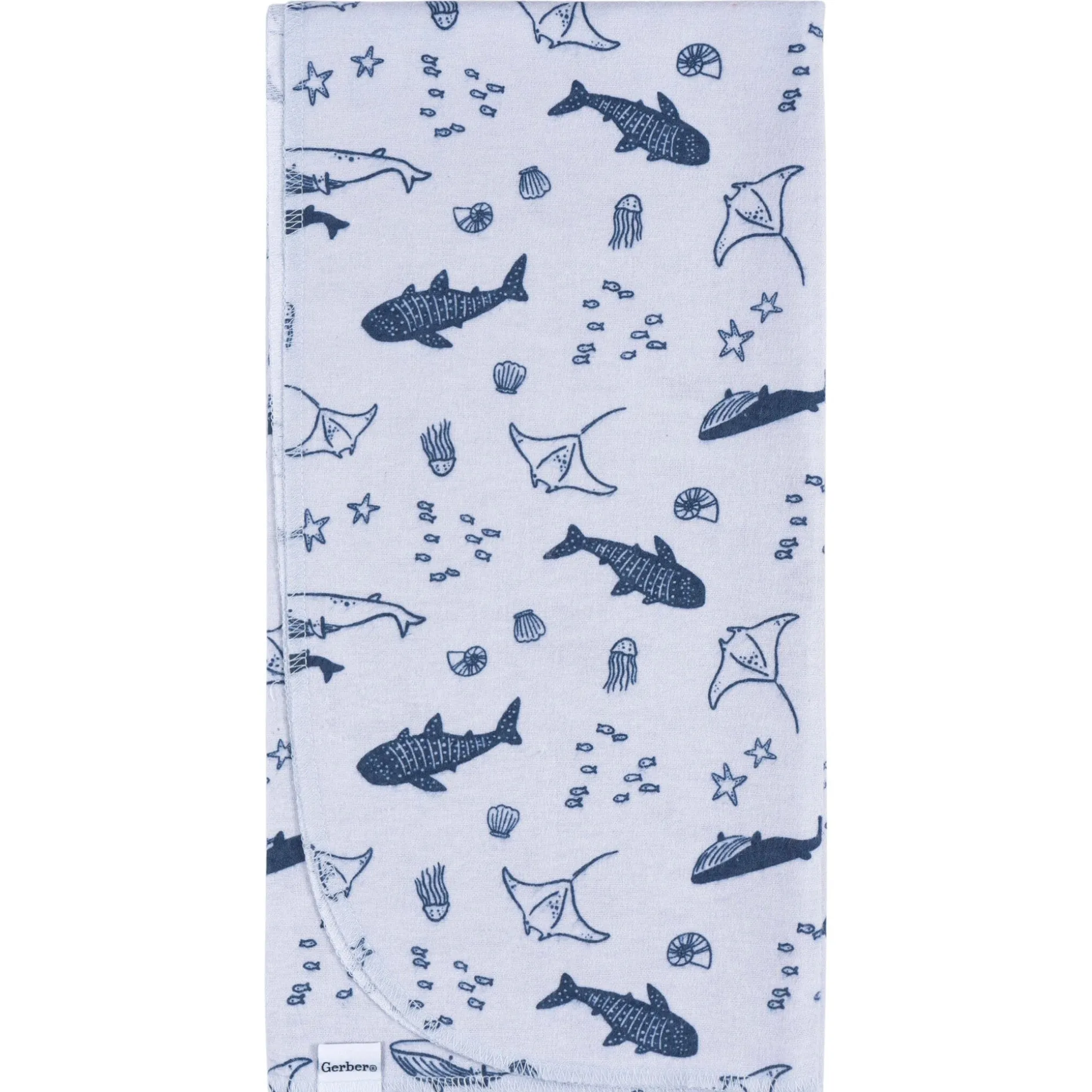 4-Pack Baby Boys Coastal Calm Flannel Blankets