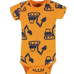 8-Pack Baby Boys Construction Zone Short Sleeve Onesies® Bodysuits