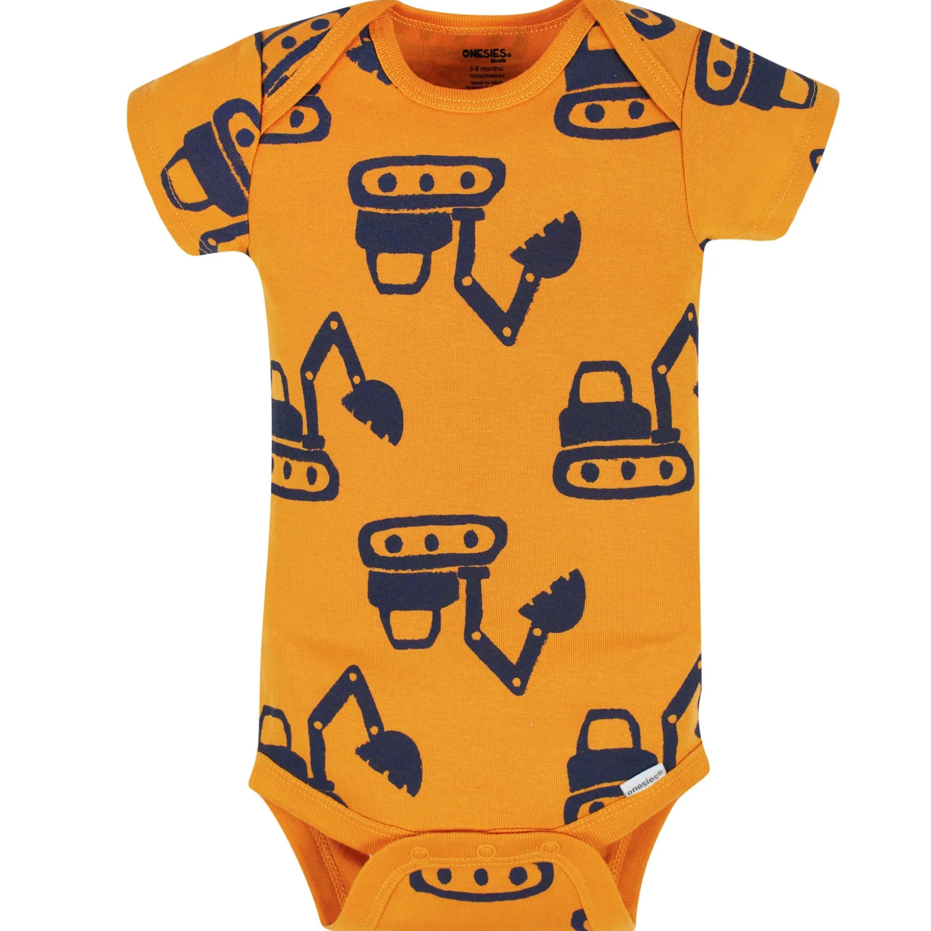 8-Pack Baby Boys Construction Zone Short Sleeve Onesies® Bodysuits