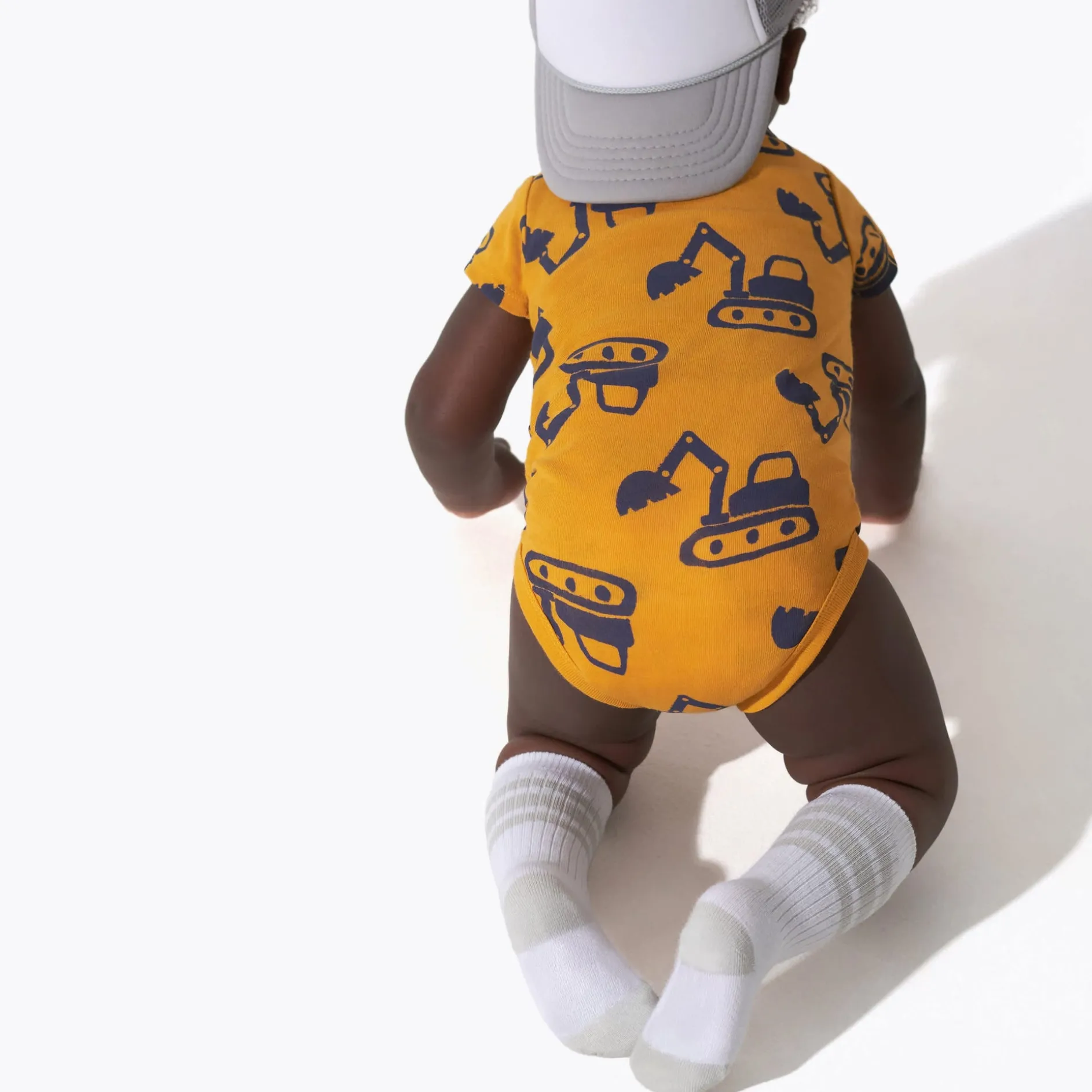 8-Pack Baby Boys Construction Zone Short Sleeve Onesies® Bodysuits