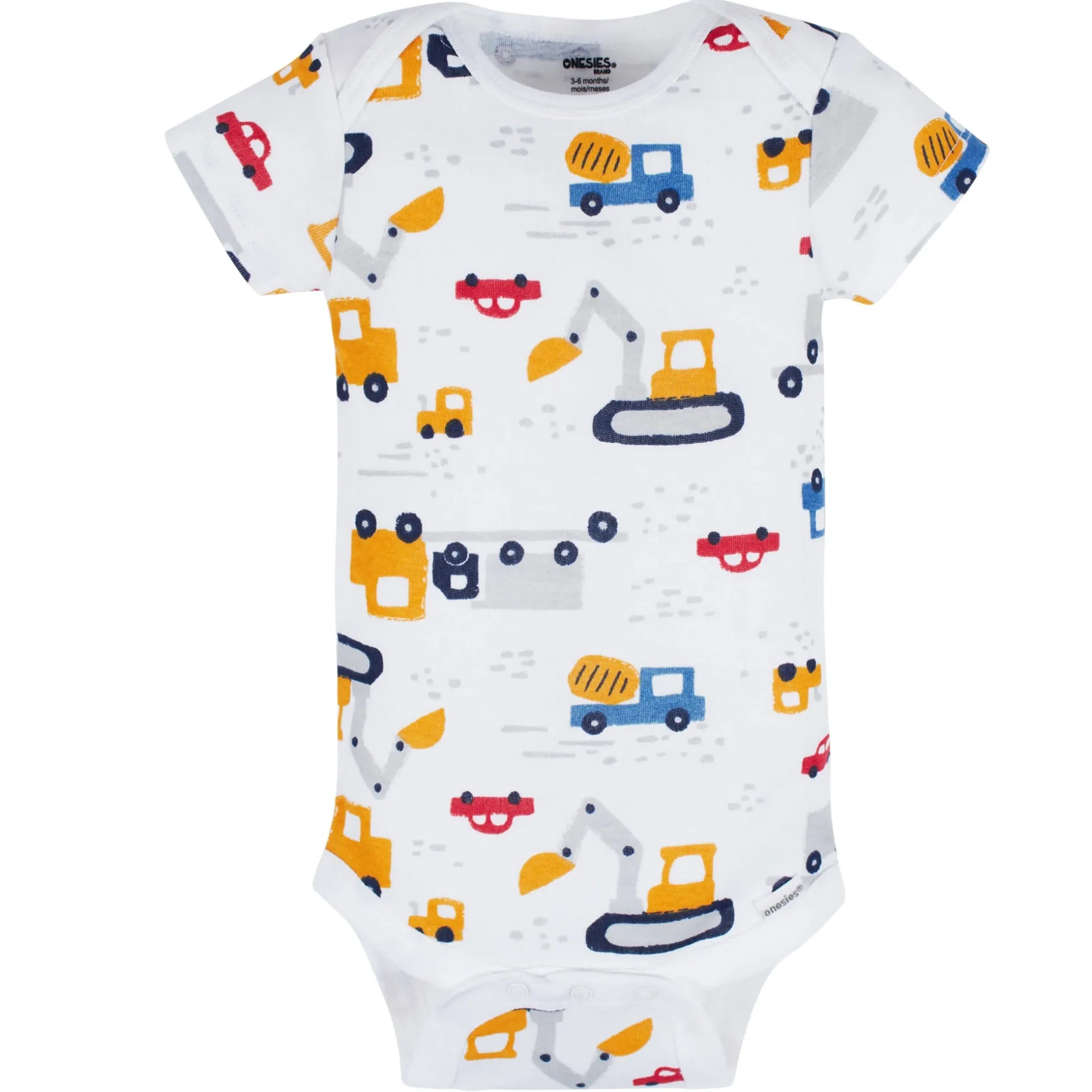 8-Pack Baby Boys Construction Zone Short Sleeve Onesies® Bodysuits