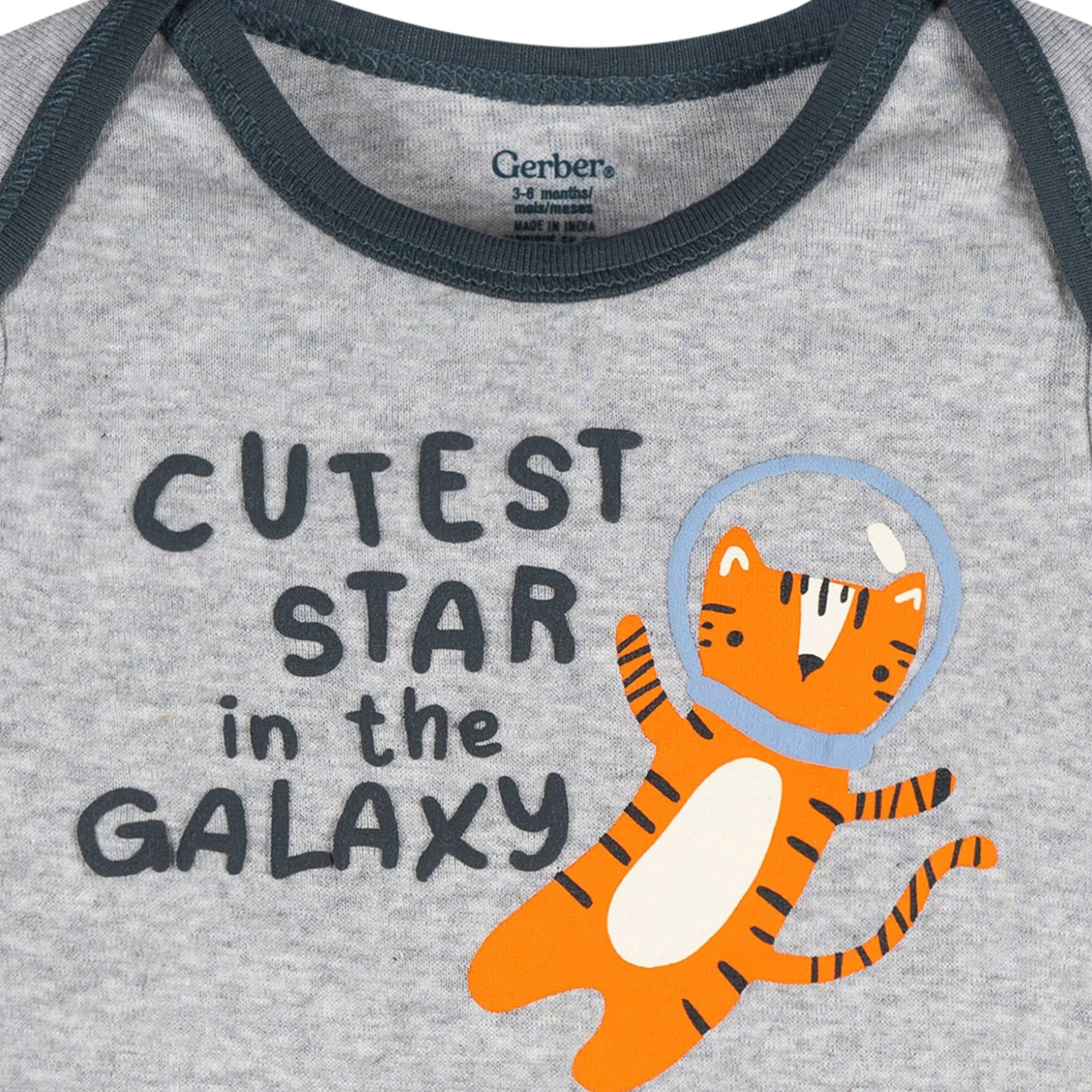 3-Pack Baby Boys Cutest Star Long Sleeve Onesies® Bodysuits