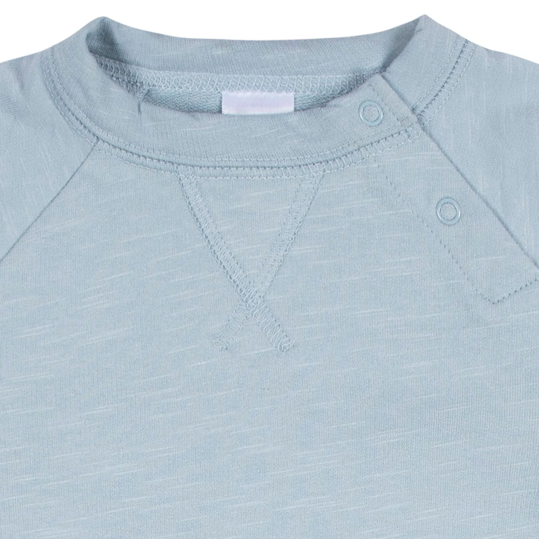 2-Pack Baby Boys Dark Gray Tie Dye & Blue Raglan Sleeve Romper