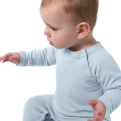 2-Pack Baby Boys Dark Gray Tie Dye & Blue Raglan Sleeve Romper