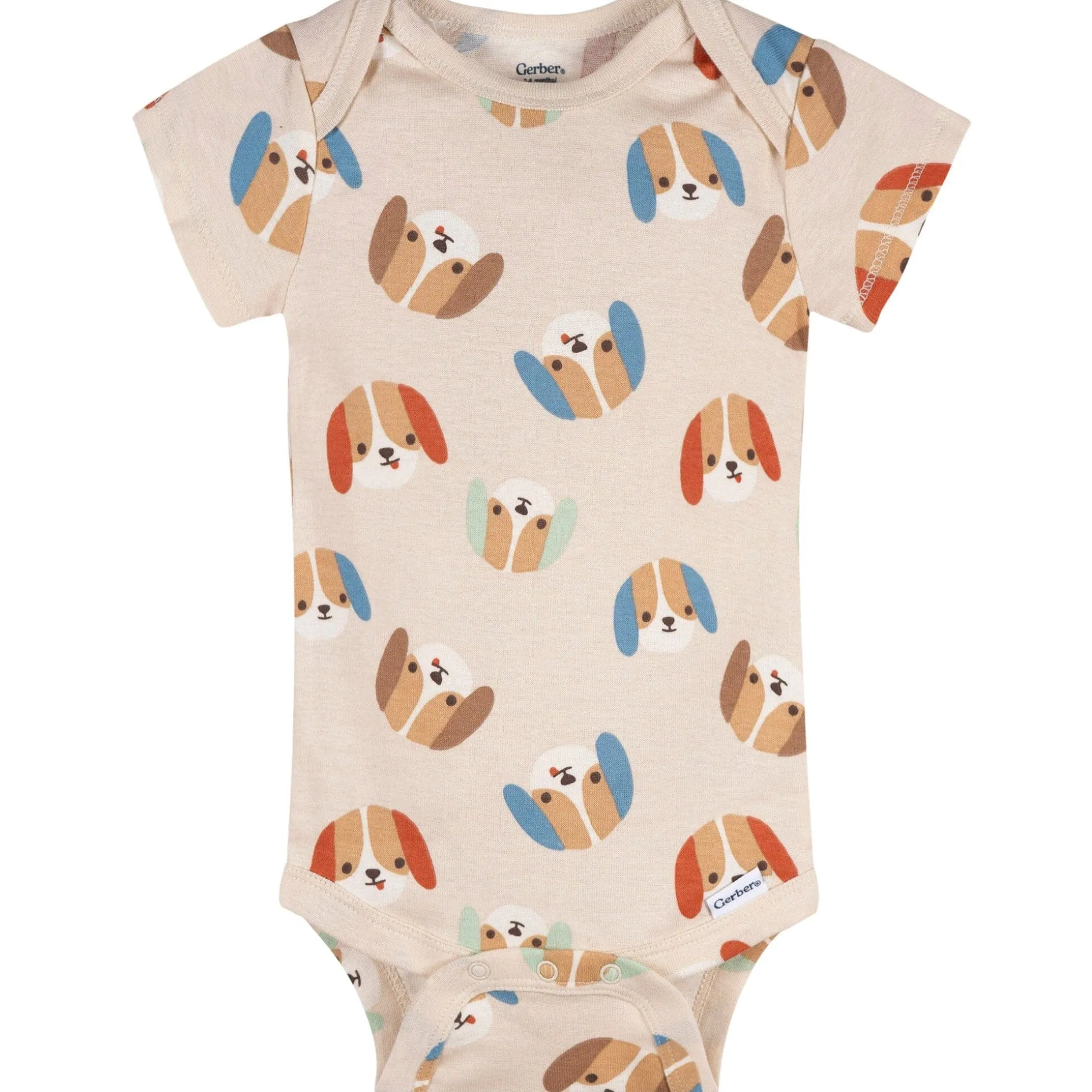 3-Pack Baby Boys Dog Dude Short Sleeve Onesies® Bodysuits