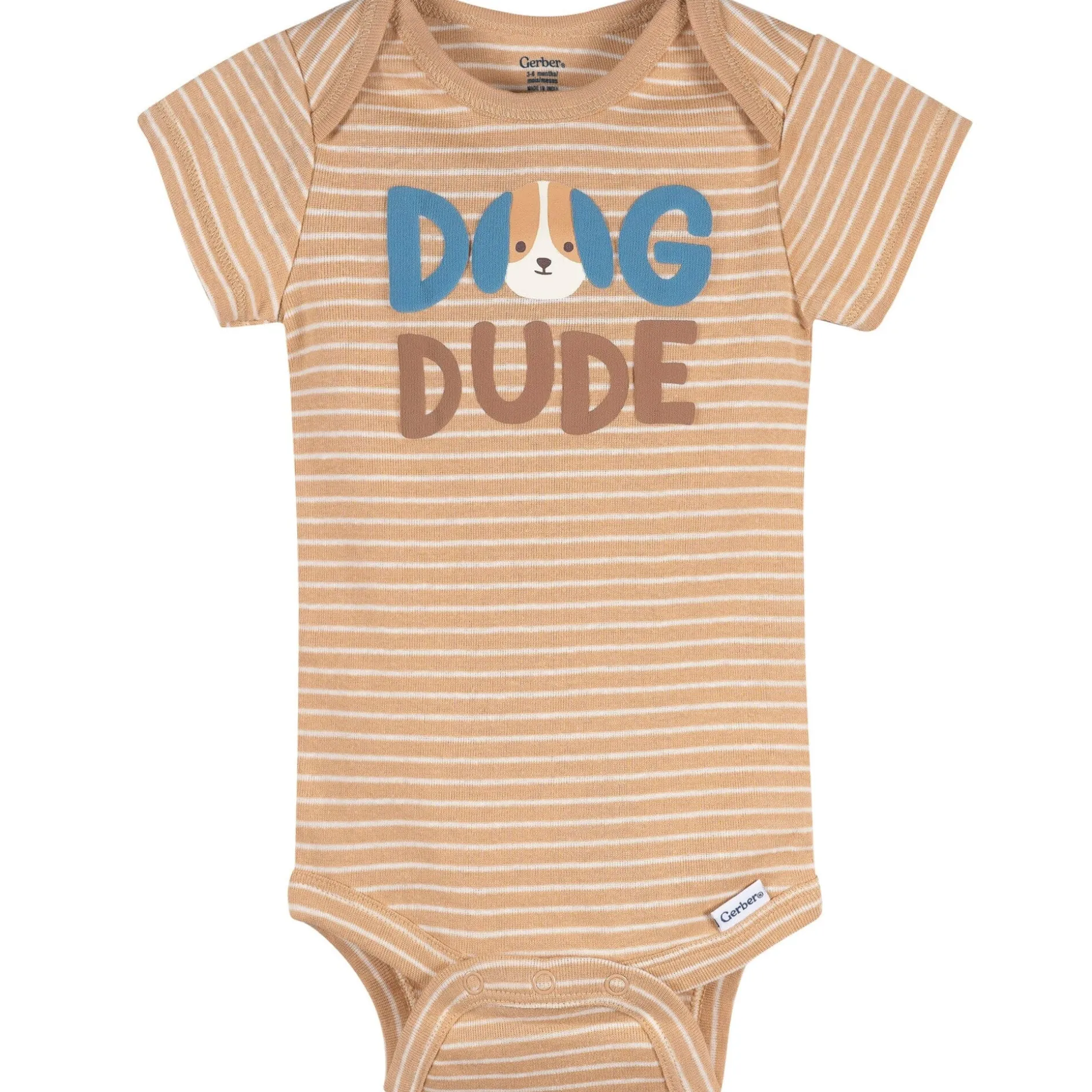 3-Pack Baby Boys Dog Dude Short Sleeve Onesies® Bodysuits