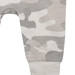 2-Pack Baby Boys Gray Camo & Yellow Raglan Sleeve Romper, 0-3M