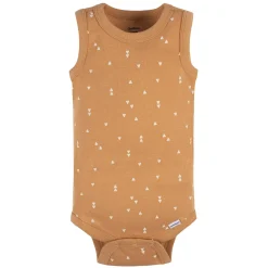 5-Pack Baby Boys Green Stars Sleeveless Onesies® Bodysuits