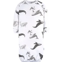 4-Pack Baby Boys Grey Coastal Gowns