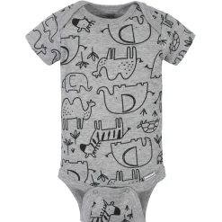 8-Pack Baby Boys Jungle Short Sleeve Onesies® Bodysuits