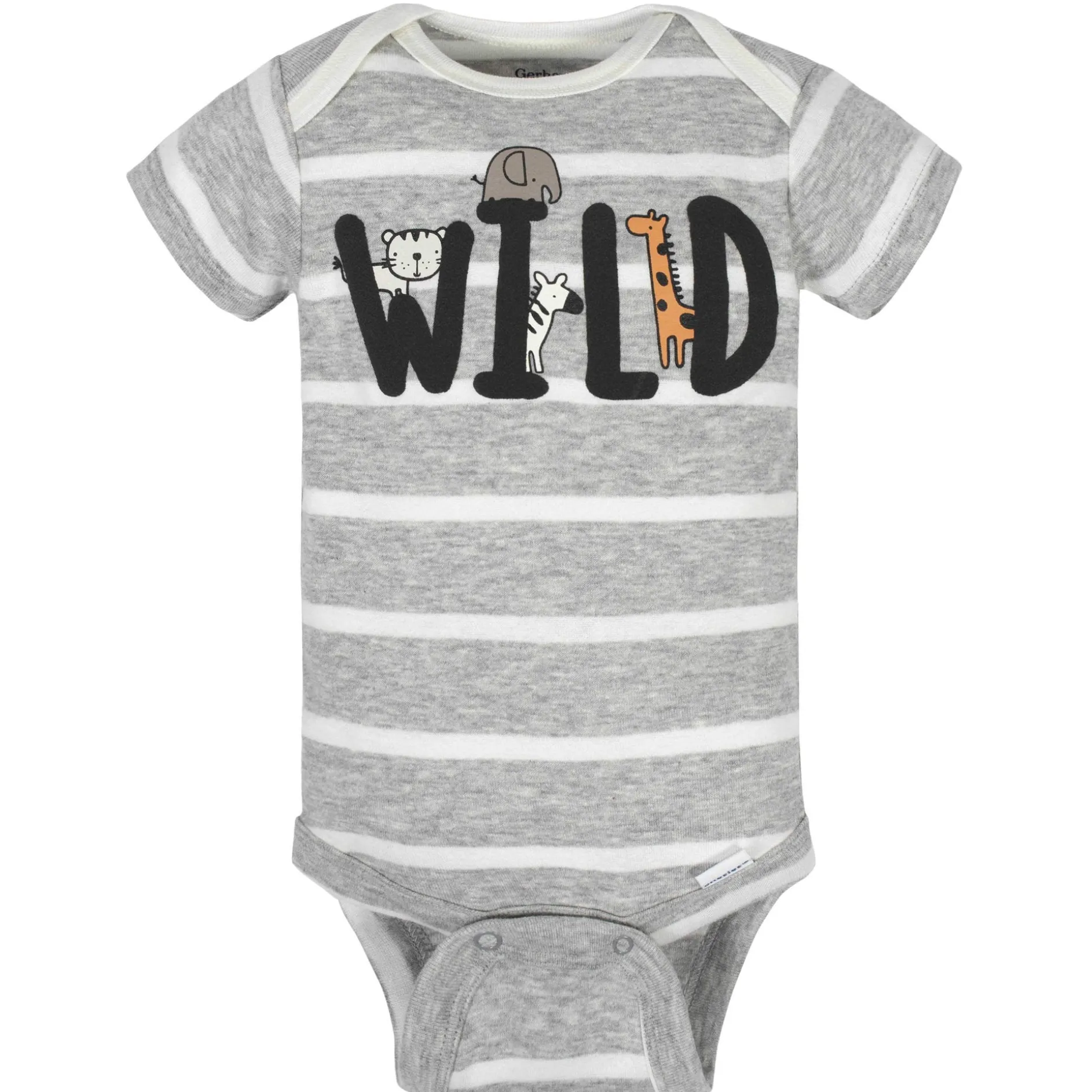8-Pack Baby Boys Jungle Short Sleeve Onesies® Bodysuits