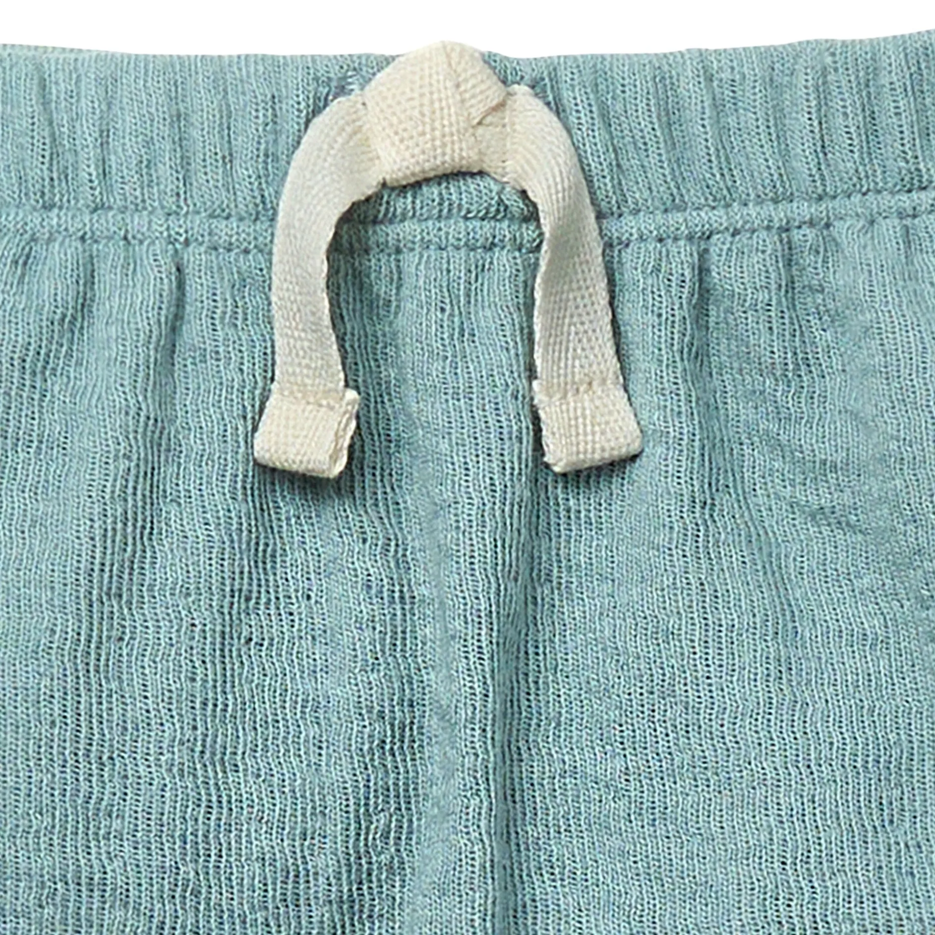2-Pack Baby Boys Light Beige Stripe & Teal Harem Pants
