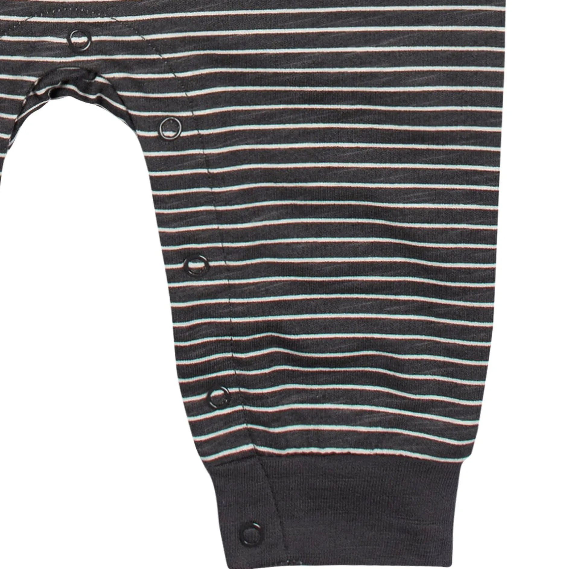 2-Pack Baby Boys Light Gray Tie Dye & Striped Raglan Sleeve Romper