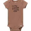 3-Pack Baby Boys Little Cub Short Sleeve Onesies® Bodysuits