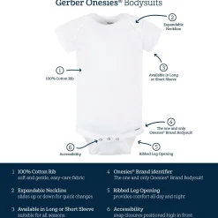 3-Pack Baby Boys Little Cub Short Sleeve Onesies® Bodysuits