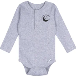 5-Pack Baby Boys Moons Long Sleeve Bodysuits