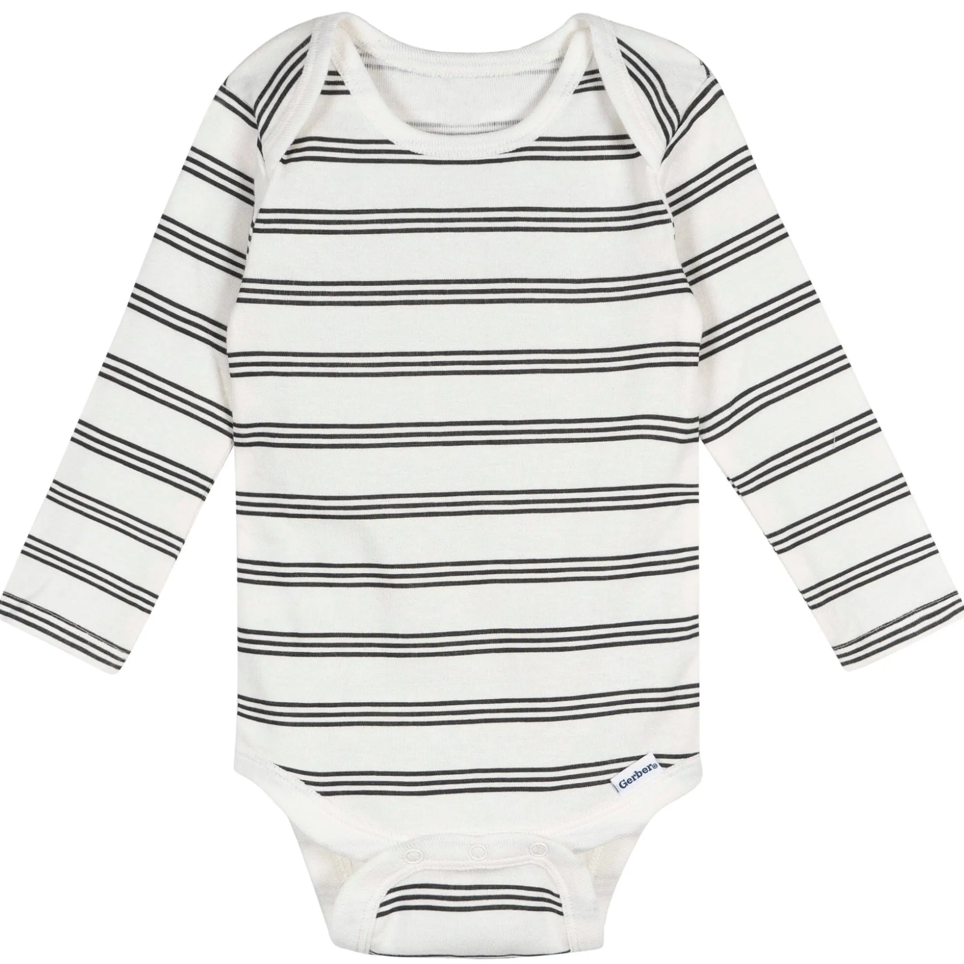 5-Pack Baby Boys Moons Long Sleeve Bodysuits