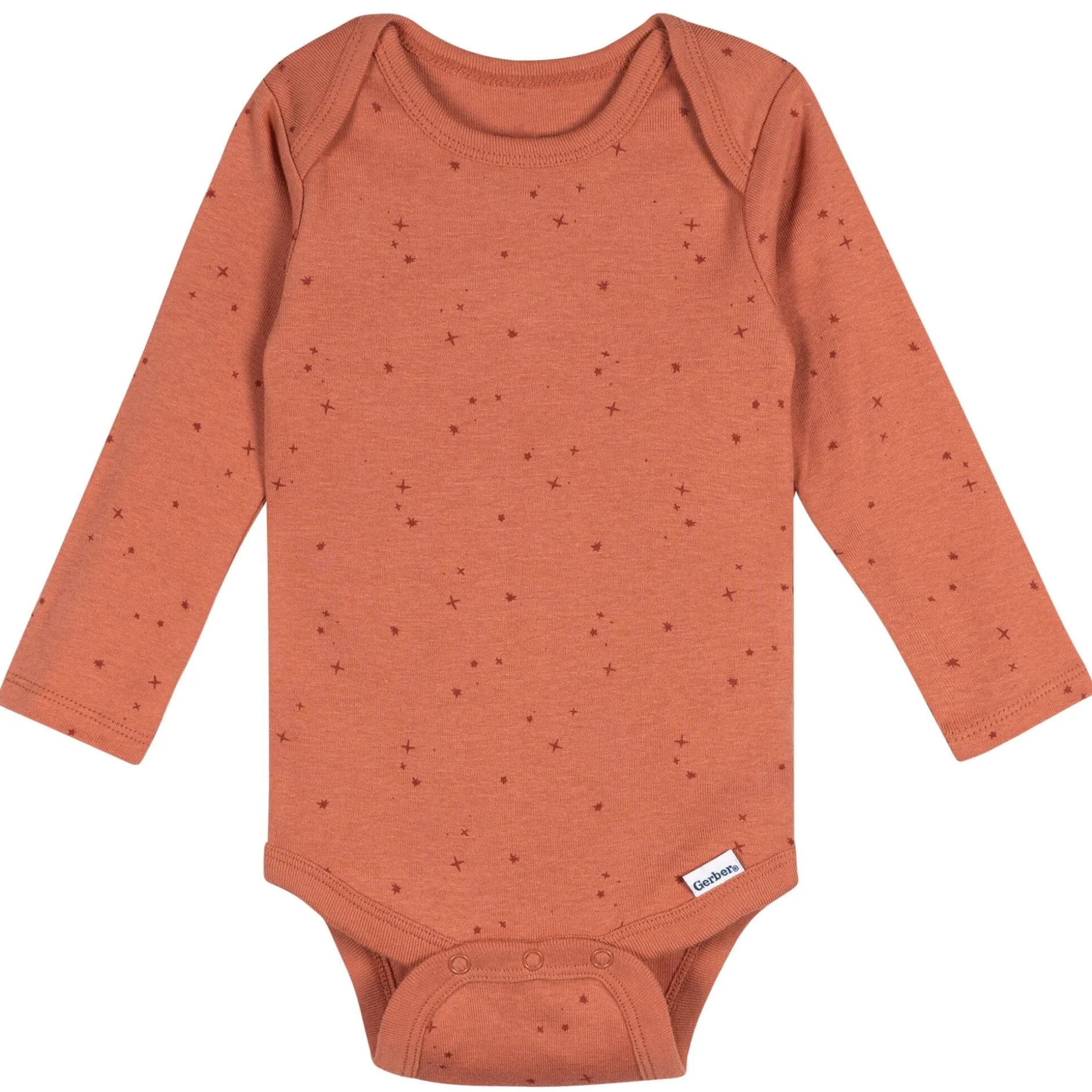 5-Pack Baby Boys Moons Long Sleeve Bodysuits