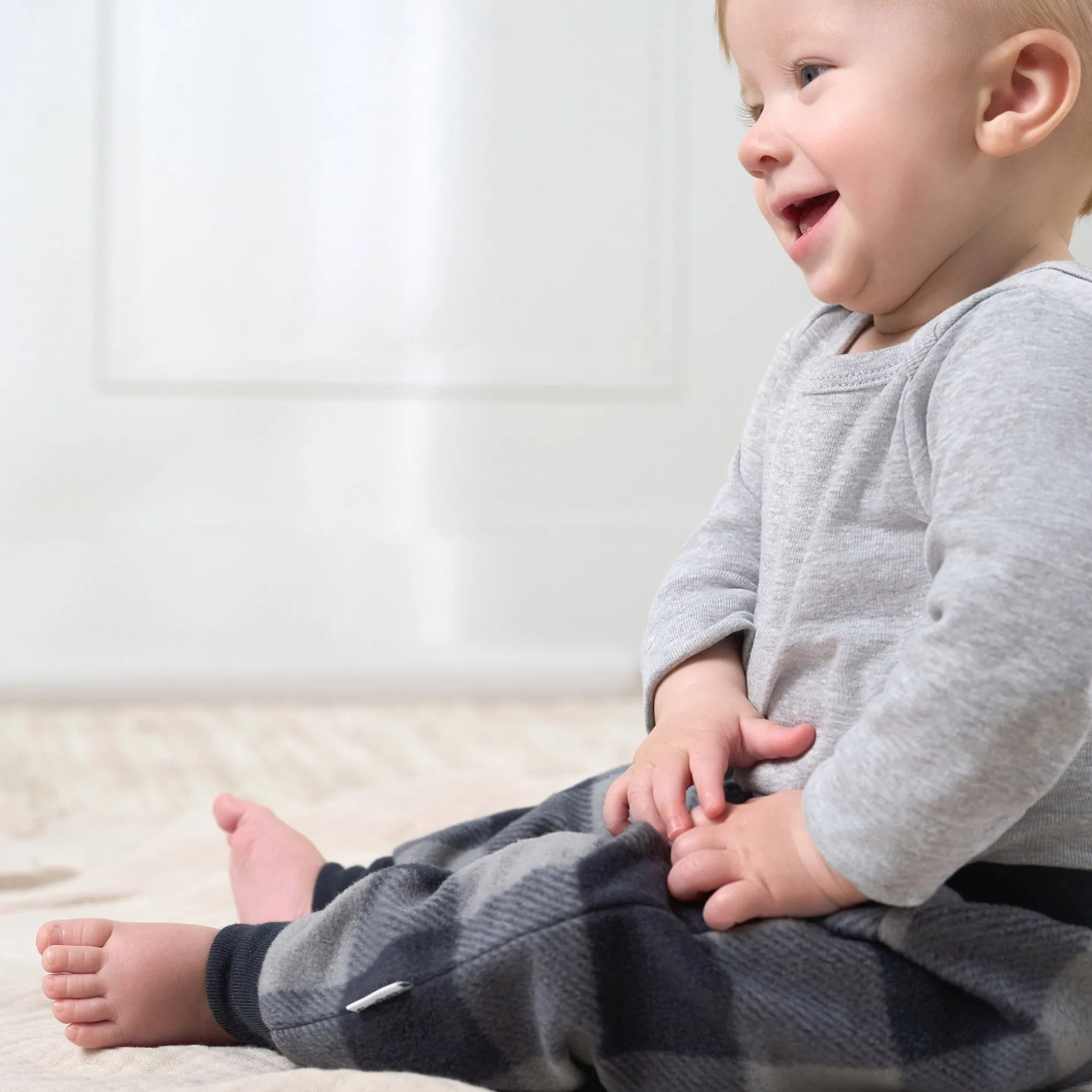 4-Pack Baby Boys Plaid Fleece Pants