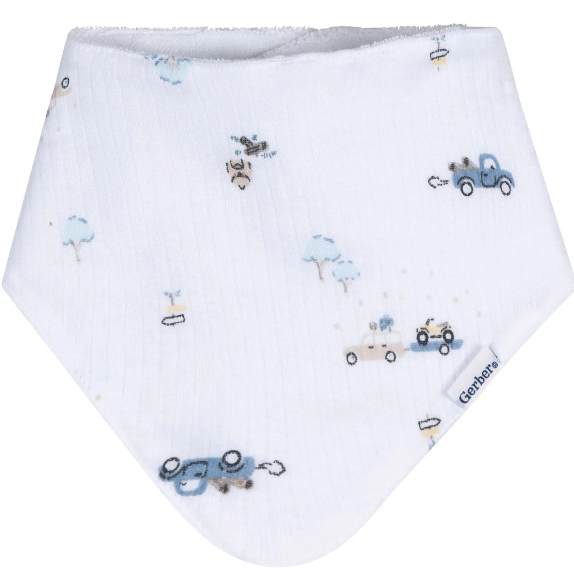 3-Pack Baby Boys Road Trip Bandana Bib