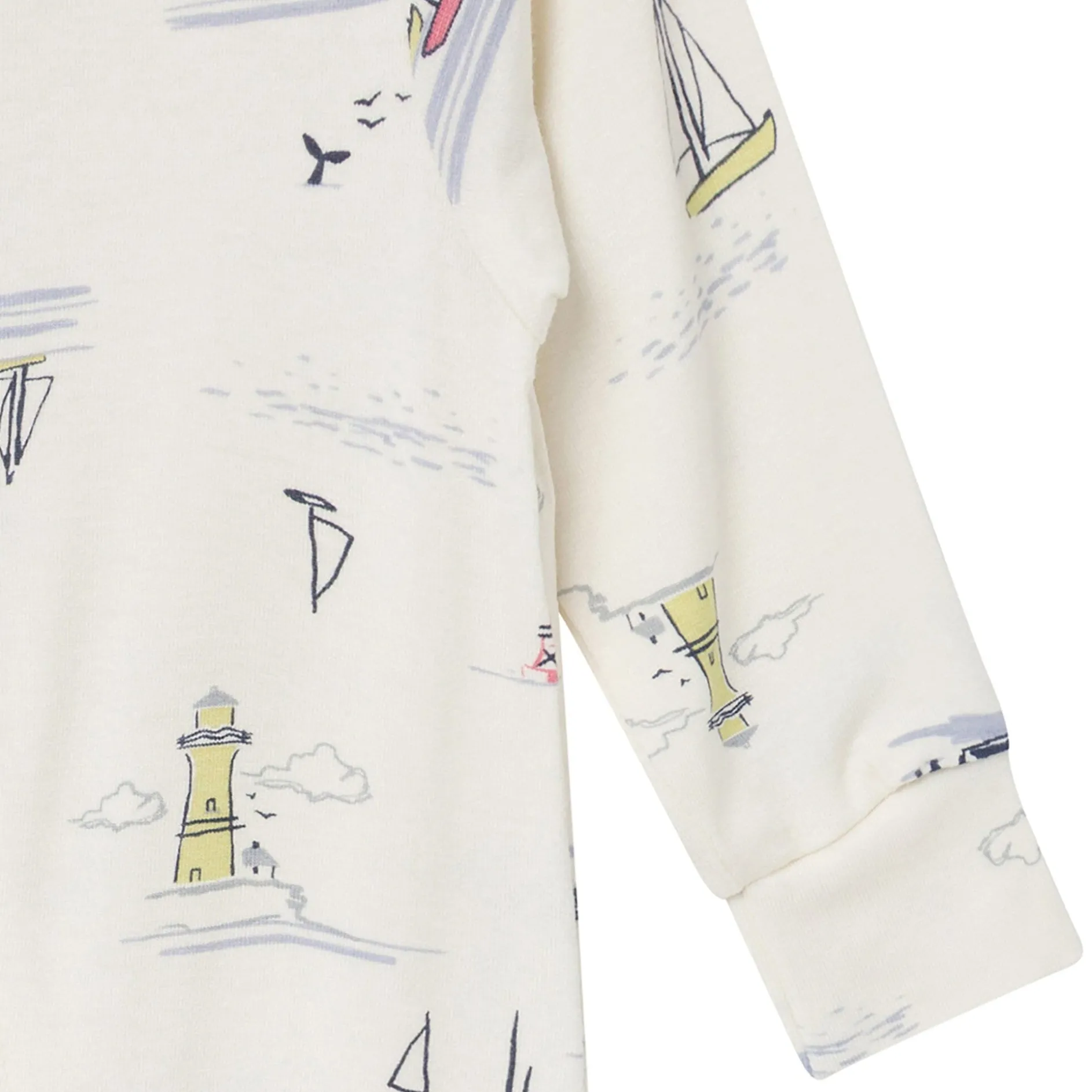 2-Pack Baby Boys Sail Harbor Zip Front Viscose Rompers