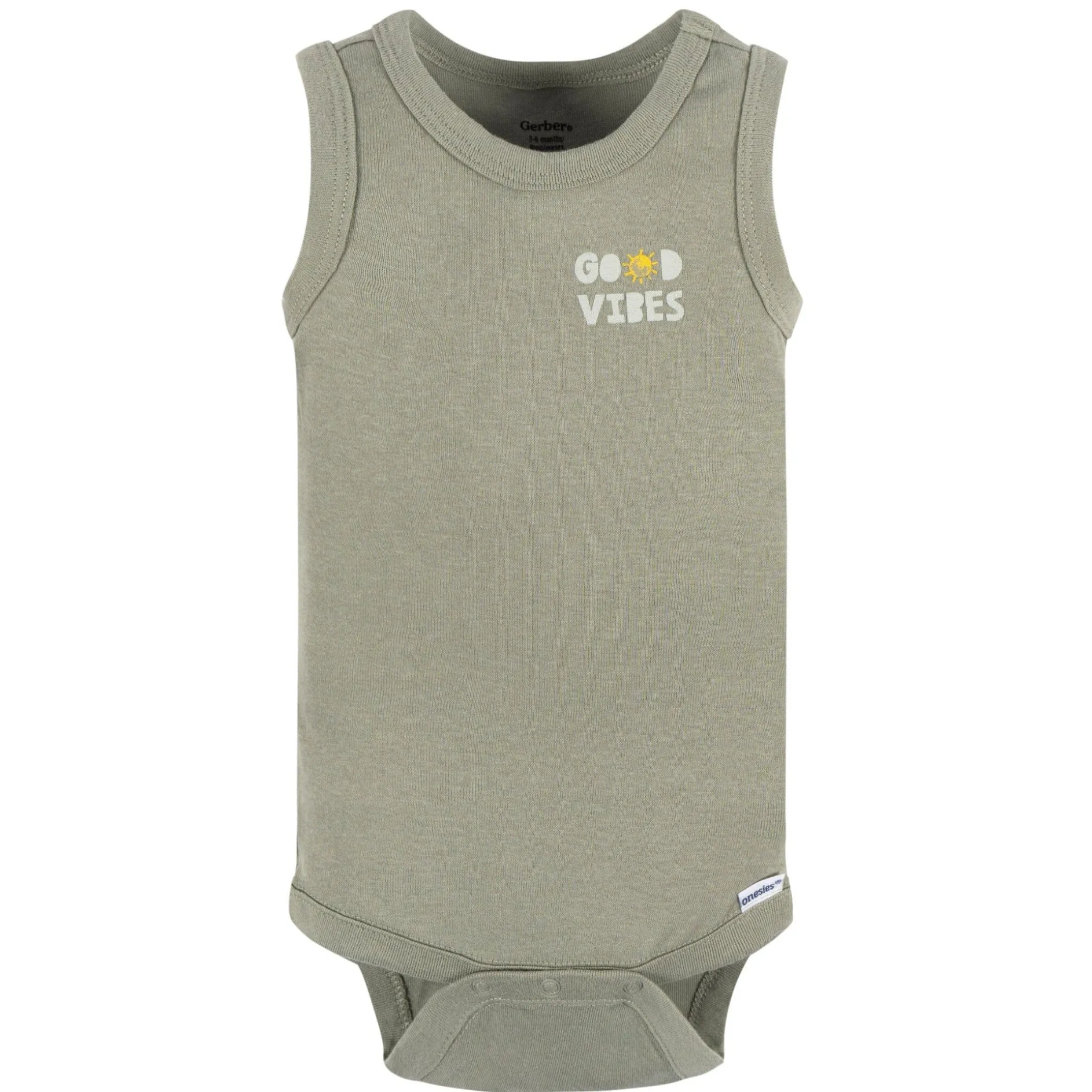 4-Pack Baby Boys Sea Turtles Sleeveless Onesies® Bodysuits