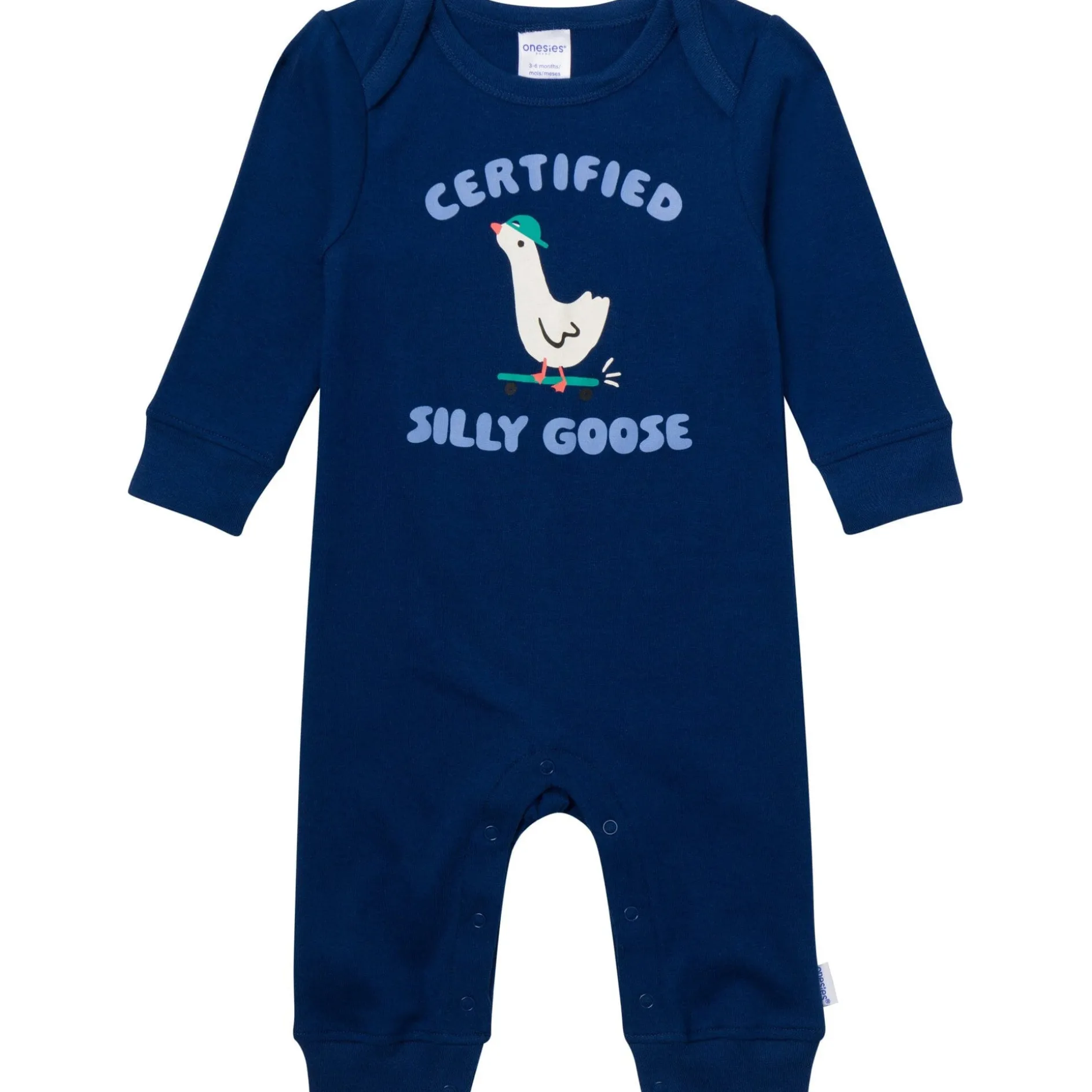 3-Pack Baby Boys Silly Goose Lap Shoulder Rompers