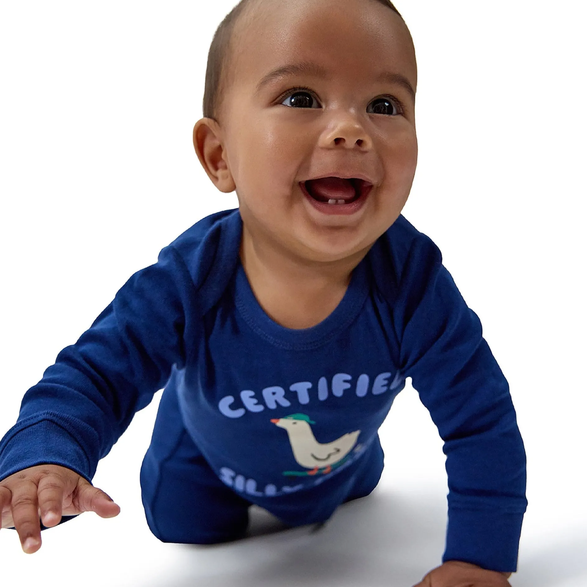 3-Pack Baby Boys Silly Goose Lap Shoulder Rompers