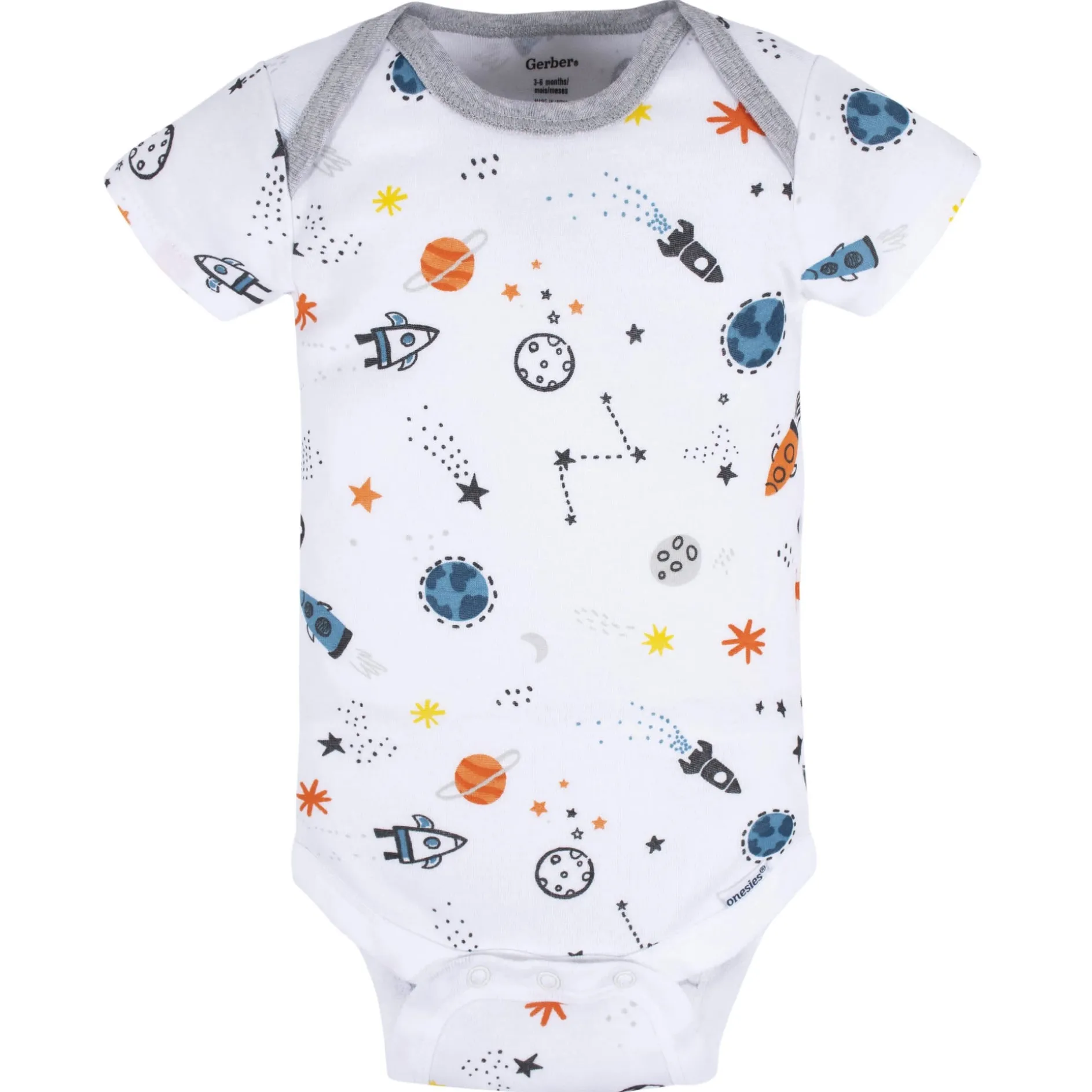 8-Pack Baby Boys Space Explorer Onesies® Bodysuits